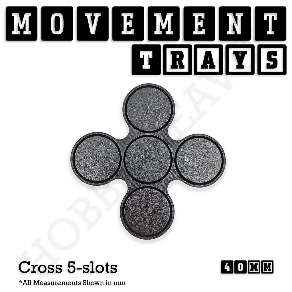 40mm Movement Trays for Miniatures | Tabletop Wargames Compatible | Full Range
