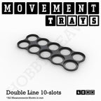 40mm Movement Trays for Miniatures | Tabletop Wargames Compatible | Full Range
