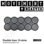 40mm Movement Trays for Miniatures | Tabletop Wargames Compatible | Full Range