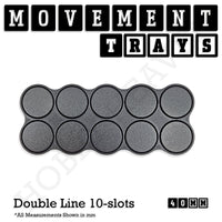 40mm Movement Trays for Tabletop Games | Warhammer Compatible | Full Range
