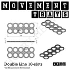 40mm Movement Trays for Miniatures | Tabletop Wargames Compatible | Full Range