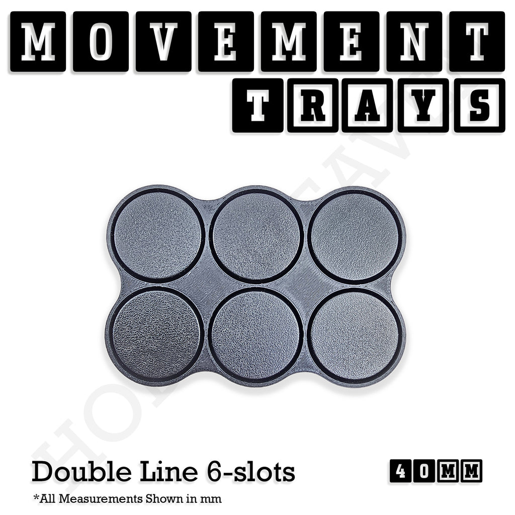 40mm Movement Trays for Miniatures | Tabletop Wargames Compatible | Full Range