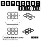 40mm Movement Trays for Miniatures | Tabletop Wargames Compatible | Full Range