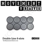 40mm Movement Trays for Miniatures | Tabletop Wargames Compatible | Full Range