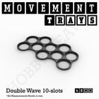 40mm Movement Trays for Miniatures | Tabletop Wargames Compatible | Full Range