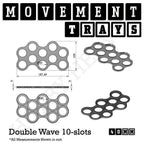 40mm Movement Trays for Miniatures | Tabletop Wargames Compatible | Full Range