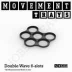 40mm Movement Trays for Miniatures | Tabletop Wargames Compatible | Full Range