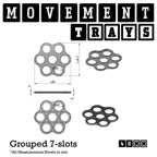 40mm Movement Trays for Miniatures | Tabletop Wargames Compatible | Full Range