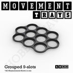 40mm Movement Trays for Miniatures | Tabletop Wargames Compatible | Full Range