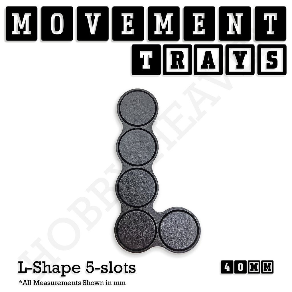 40mm Movement Trays for Miniatures | Tabletop Wargames Compatible | Full Range