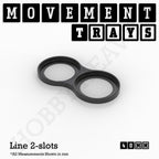 40mm Movement Trays for Miniatures | Tabletop Wargames Compatible | Full Range