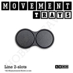 40mm Movement Trays for Miniatures | Tabletop Wargames Compatible | Full Range