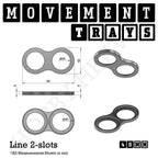 40mm Movement Trays for Miniatures | Tabletop Wargames Compatible | Full Range