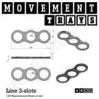 40mm Movement Trays for Miniatures | Tabletop Wargames Compatible | Full Range