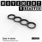 40mm Movement Trays for Miniatures | Tabletop Wargames Compatible | Full Range