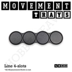 40mm Movement Trays for Miniatures | Tabletop Wargames Compatible | Full Range