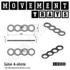 40mm Movement Trays for Miniatures | Tabletop Wargames Compatible | Full Range