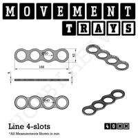 40mm Movement Trays for Tabletop Games | Warhammer Compatible | Full Range
