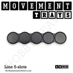40mm Movement Trays for Miniatures | Tabletop Wargames Compatible | Full Range