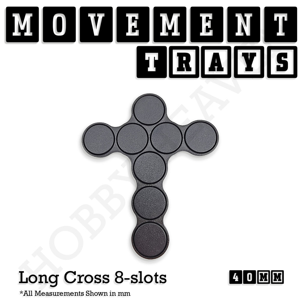 40mm Movement Trays for Miniatures | Tabletop Wargames Compatible | Full Range