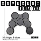 40mm Movement Trays for Miniatures | Tabletop Wargames Compatible | Full Range