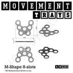 40mm Movement Trays for Miniatures | Tabletop Wargames Compatible | Full Range