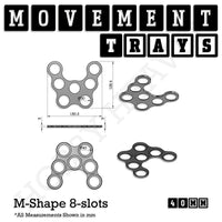 40mm Movement Trays for Tabletop Games | Warhammer Compatible | Full Range
