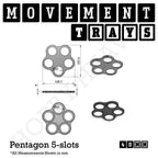 40mm Movement Trays for Miniatures | Tabletop Wargames Compatible | Full Range