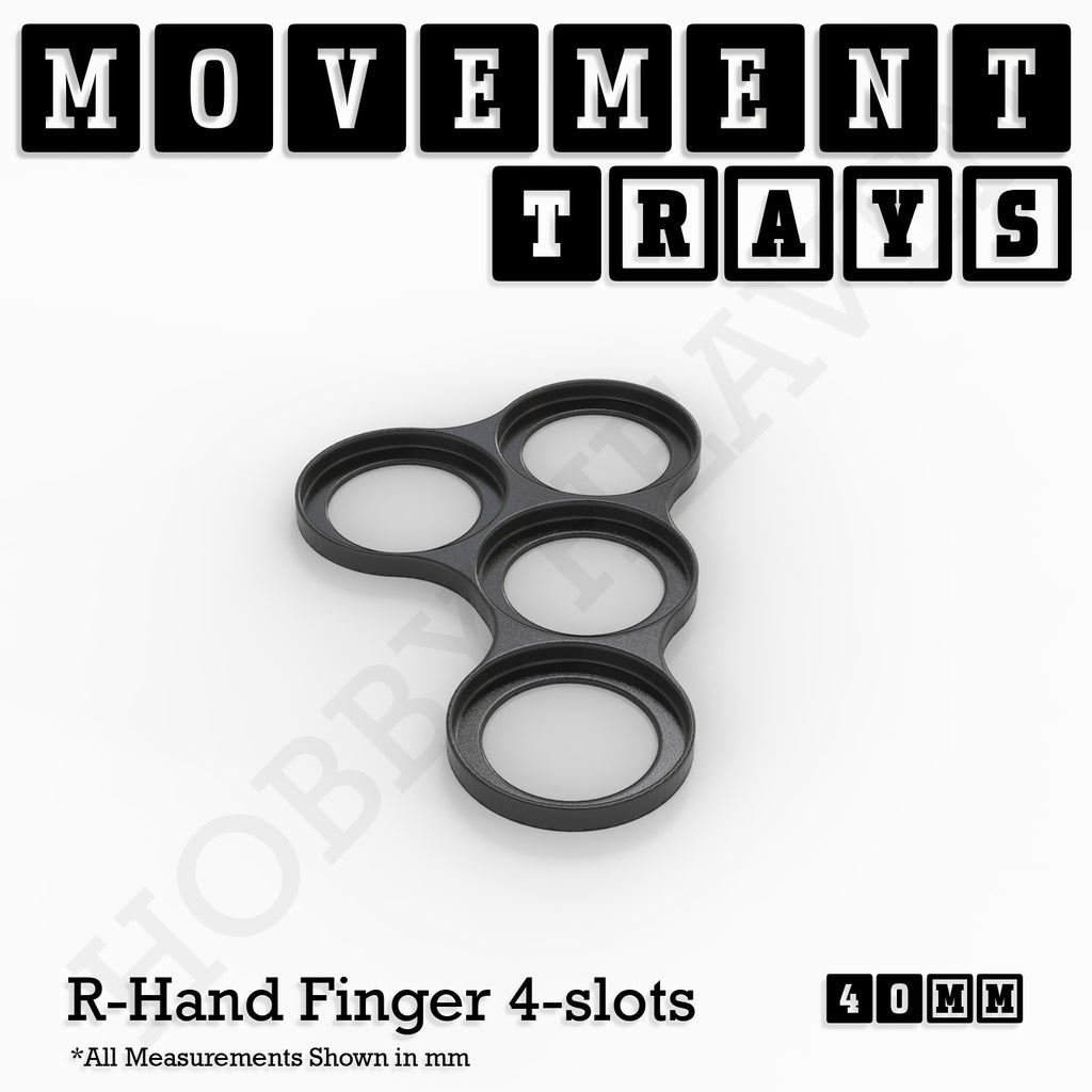 40mm Movement Trays for Miniatures | Tabletop Wargames Compatible | Full Range