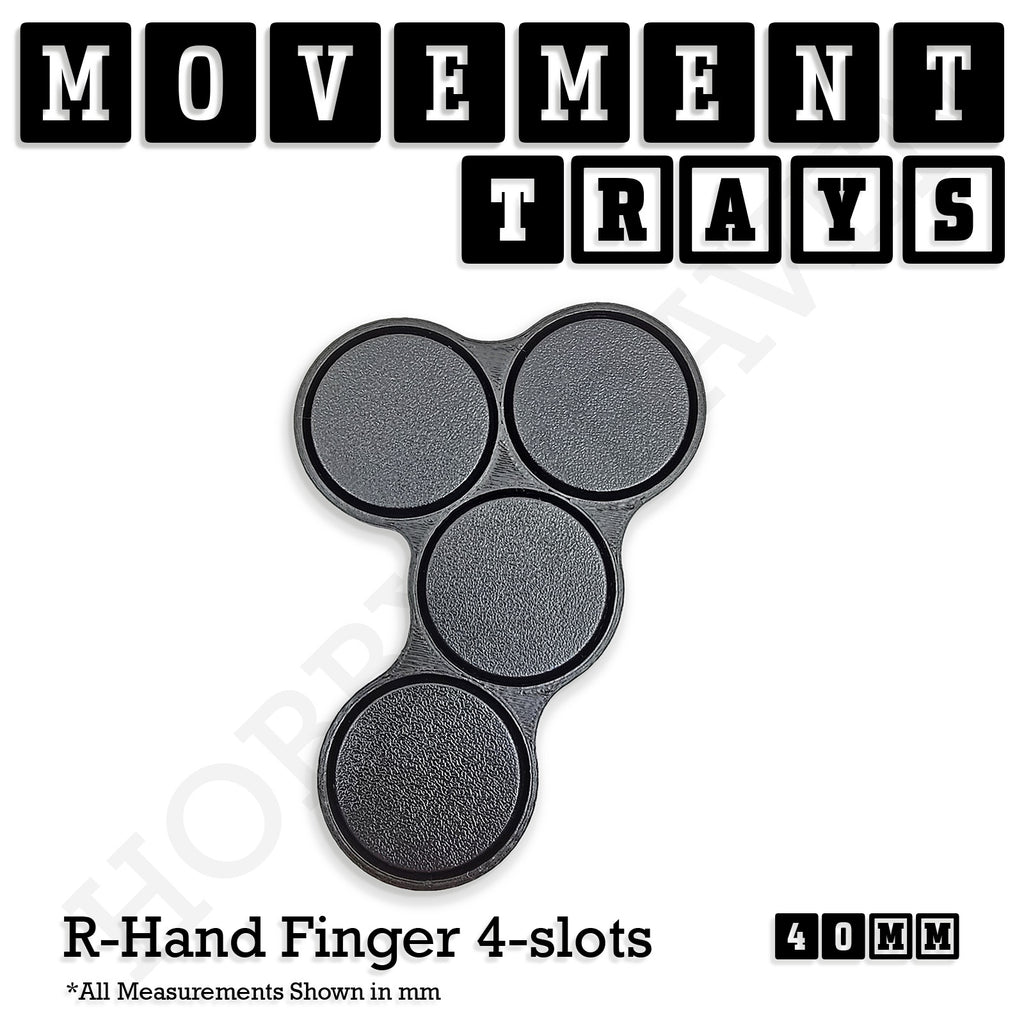 40mm Movement Trays for Miniatures | Tabletop Wargames Compatible | Full Range