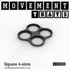 40mm Movement Trays for Miniatures | Tabletop Wargames Compatible | Full Range