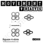 40mm Movement Trays for Miniatures | Tabletop Wargames Compatible | Full Range