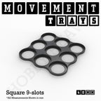 40mm Movement Trays for Miniatures | Tabletop Wargames Compatible | Full Range