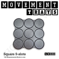 40mm Movement Trays for Tabletop Games | Warhammer Compatible | Full Range
