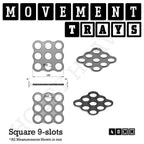 40mm Movement Trays for Miniatures | Tabletop Wargames Compatible | Full Range