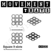 40mm Movement Trays for Tabletop Games | Warhammer Compatible | Full Range
