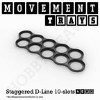 40mm Movement Trays for Miniatures | Tabletop Wargames Compatible | Full Range