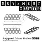 40mm Movement Trays for Miniatures | Tabletop Wargames Compatible | Full Range