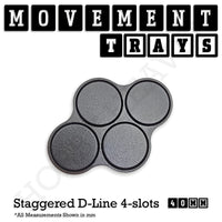 40mm Movement Trays for Tabletop Games | Warhammer Compatible | Full Range

