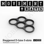 40mm Movement Trays for Miniatures | Tabletop Wargames Compatible | Full Range