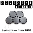 40mm Movement Trays for Miniatures | Tabletop Wargames Compatible | Full Range