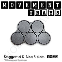 40mm Movement Trays for Tabletop Games | Warhammer Compatible | Full Range
