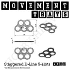 40mm Movement Trays for Miniatures | Tabletop Wargames Compatible | Full Range