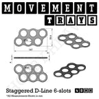 40mm Movement Trays for Miniatures | Tabletop Wargames Compatible | Full Range