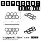 40mm Movement Trays for Miniatures | Tabletop Wargames Compatible | Full Range