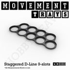 40mm Movement Trays for Miniatures | Tabletop Wargames Compatible | Full Range