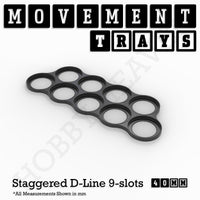 40mm Movement Trays for Tabletop Games | Warhammer Compatible | Full Range
