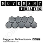 40mm Movement Trays for Miniatures | Tabletop Wargames Compatible | Full Range