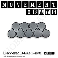40mm Movement Trays for Tabletop Games | Warhammer Compatible | Full Range
