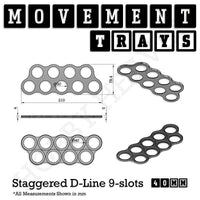 40mm Movement Trays for Tabletop Games | Warhammer Compatible | Full Range
